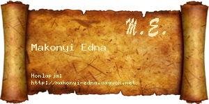 Makonyi Edna névjegykártya